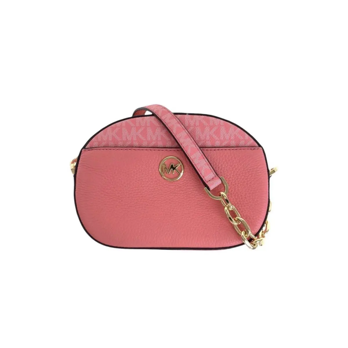 Michael Kors Shoulder Bag Pochette Pink Gold Hardware Leather
