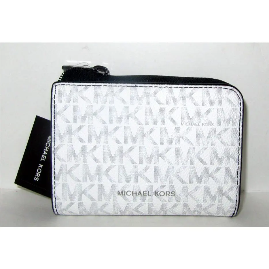 Michael Kors Cooper Signature Folio Wallet Coin Pocket Bright White