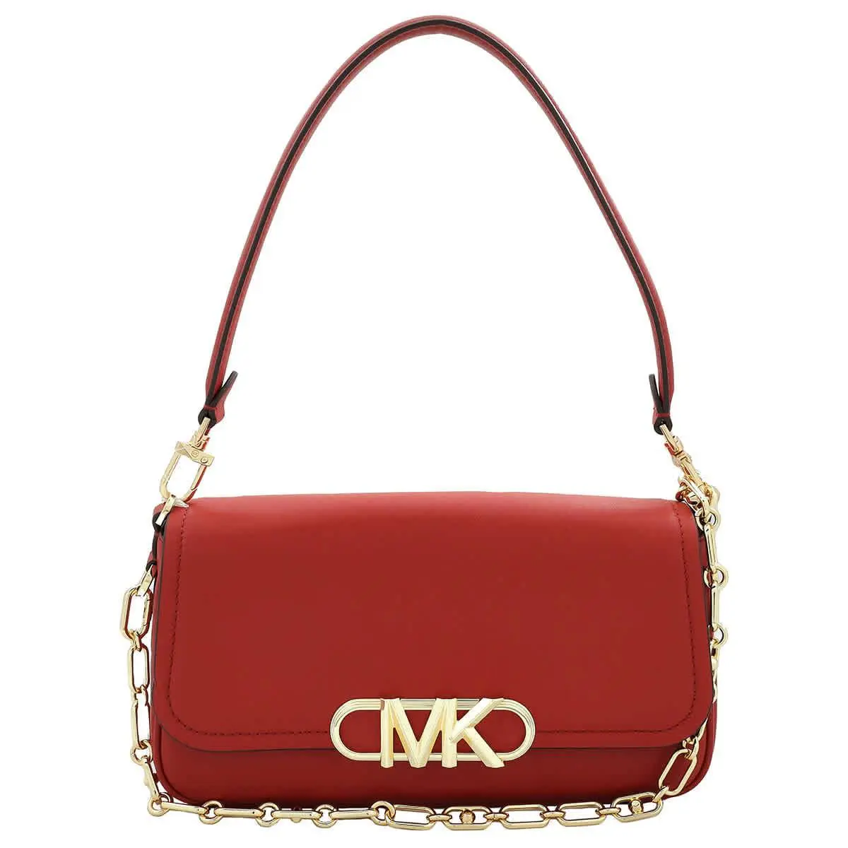 Michael Kors Parker Leather Shoulder Bag 30F2G7PC2L-808 - Exterior: Br Terractta