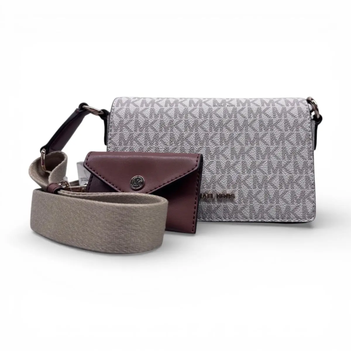 Michael Kors Vincent Small Saddle Xbody W/card Case 32F5GU5C1B W/tag