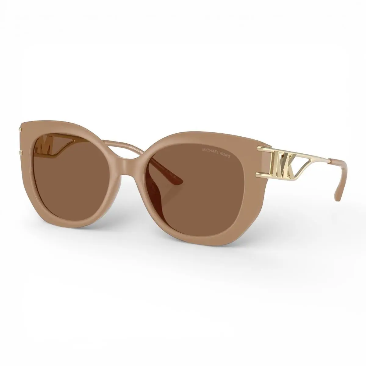 Michael Kors Alicante Sunglasses MK2236U Camel Frame w/ Brown Solid Lens Case