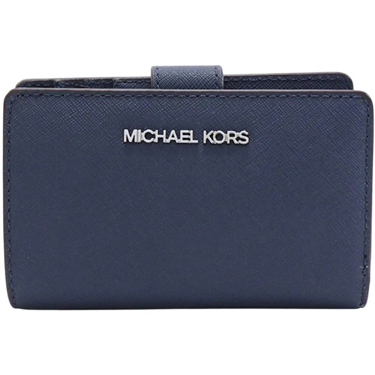 Michael Kors Women`s Wallet Leather with Snap Fastening Navy 35R4STVF6L Nvy