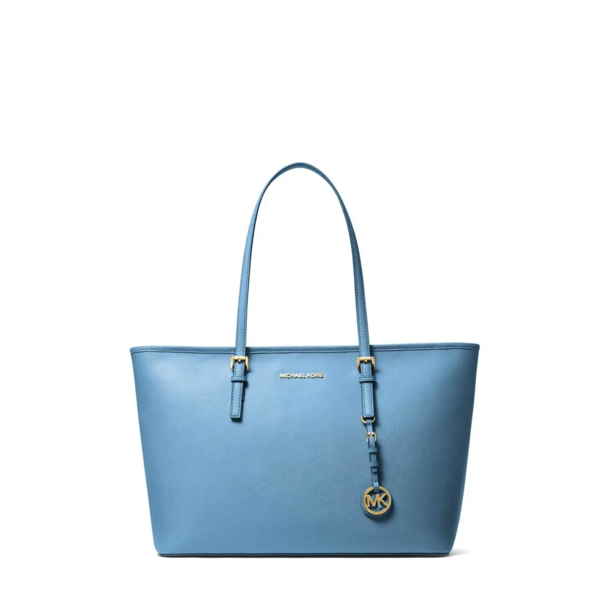 Michael Kors Large Saffiano Leather Top-zip Tote Bag South Pacific 38S1GTVT8L