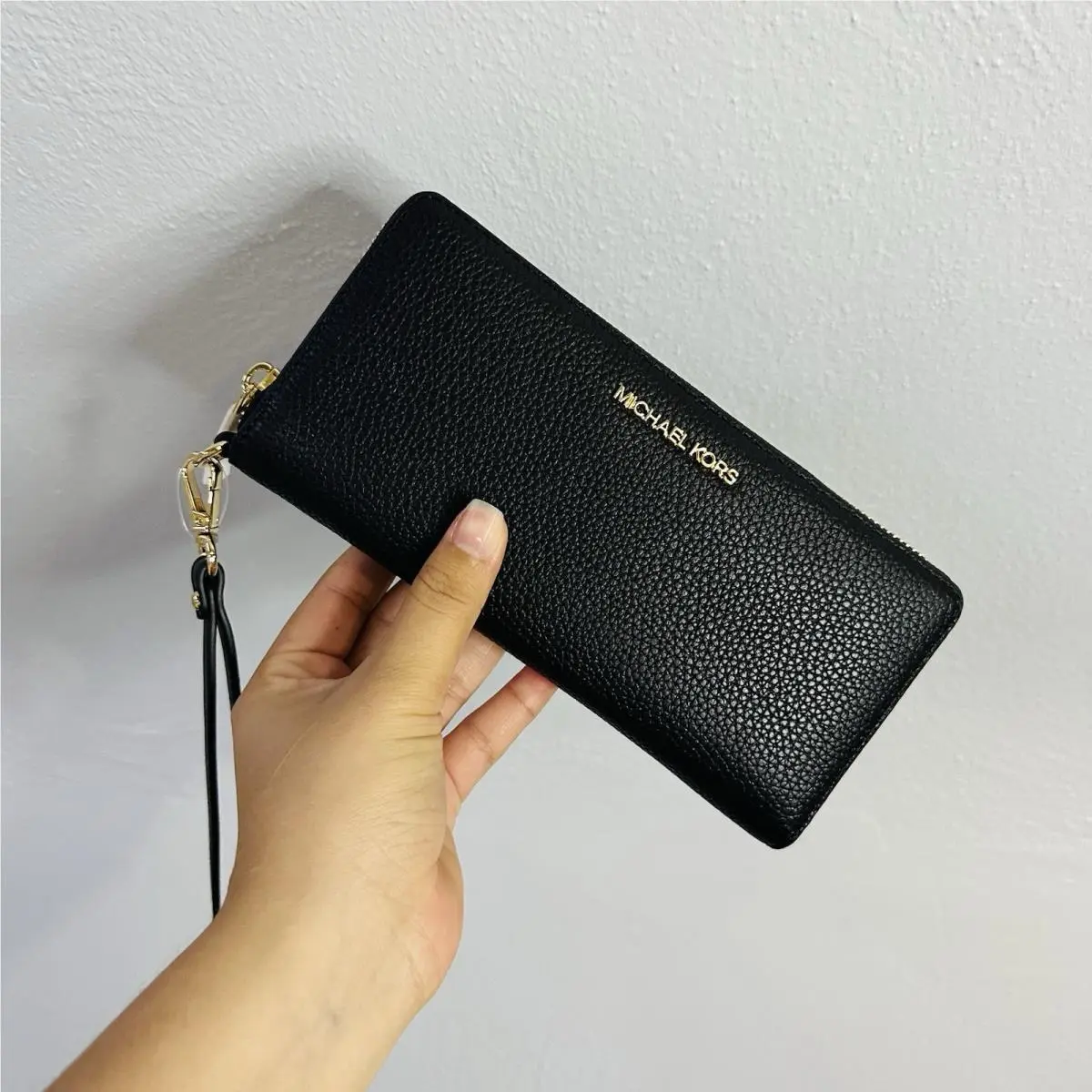 Michael Kors Jet Set Signature Multifunction Wristlet - Black Large