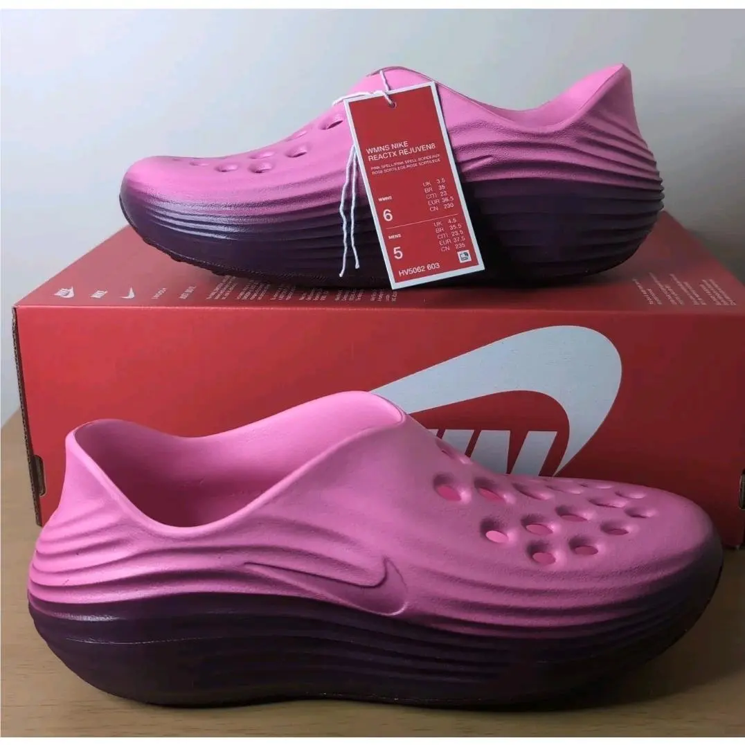 Women’s Size 6 - Nike Reactx Rejuven8 Pink Spell Bordeaux HV5062-603 No Lid