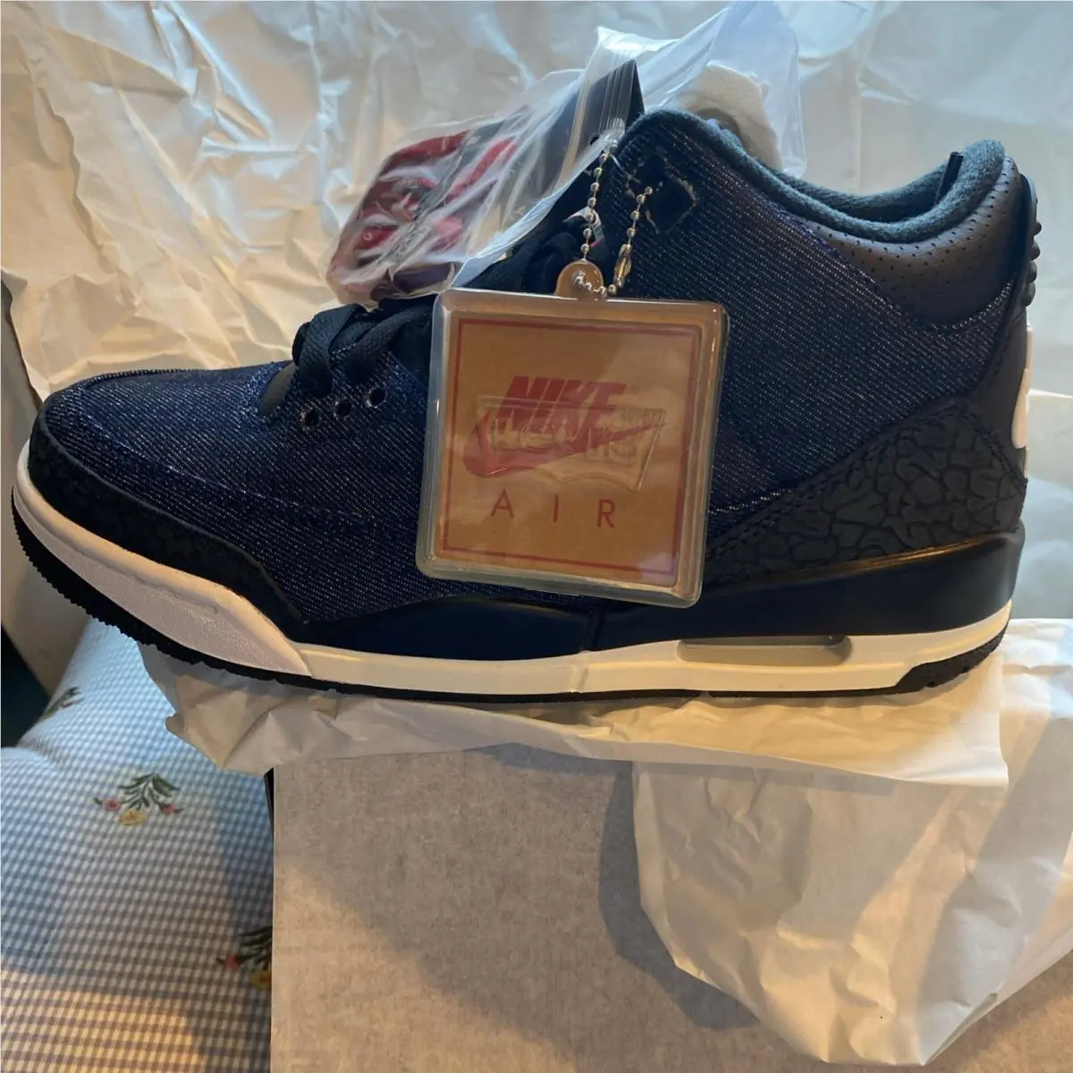 Nike Air Jordan 3 Retro Levis Indigo Shoes DS Nike IH7959-400 Mens Size 6
