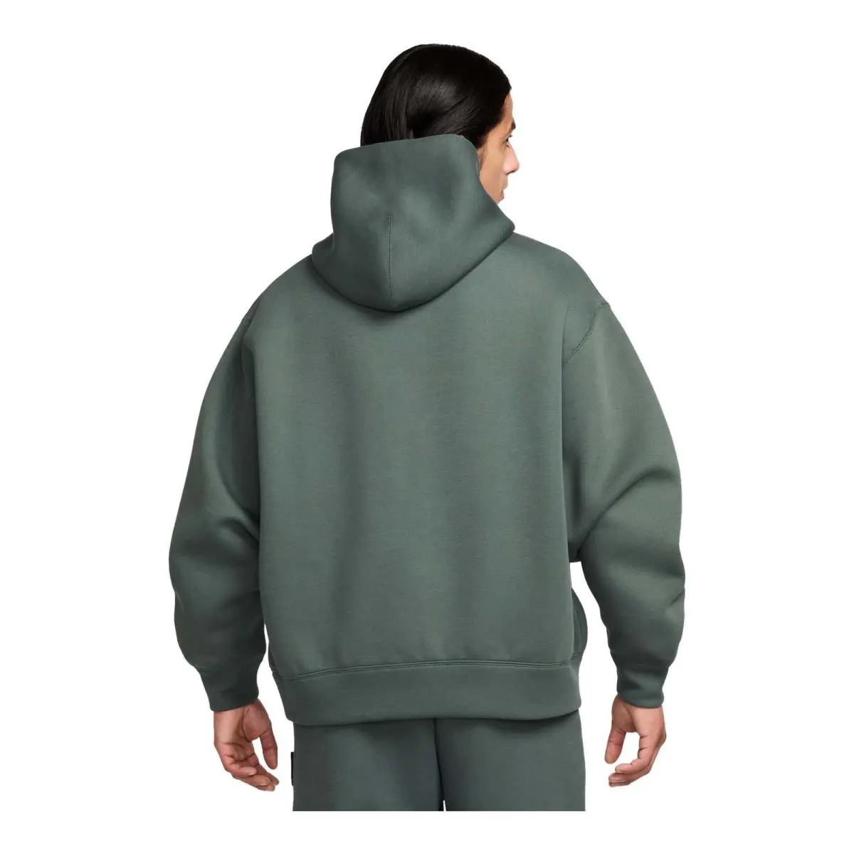 Nike Tech Reimagined Men`s Fleece Hoodie - VINTAGE GREEN/VINTAGE GREEN