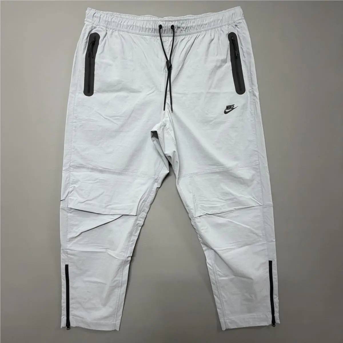 Nike Tech Woven Track Pants Tapered Open Hem Gray Men’s Xxl IB6663-012