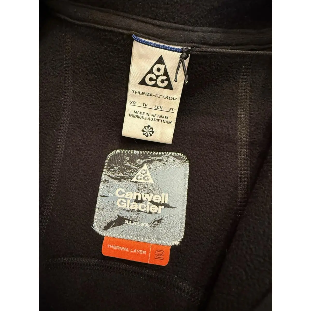 Nike clothing - Nike ACG Canwell Glacier Therma-FIT ADV Sherpa Windproof Jacket - HJ2683-410 - Blue, Manufacturer: Midnight Navy/Black/Summit White 1