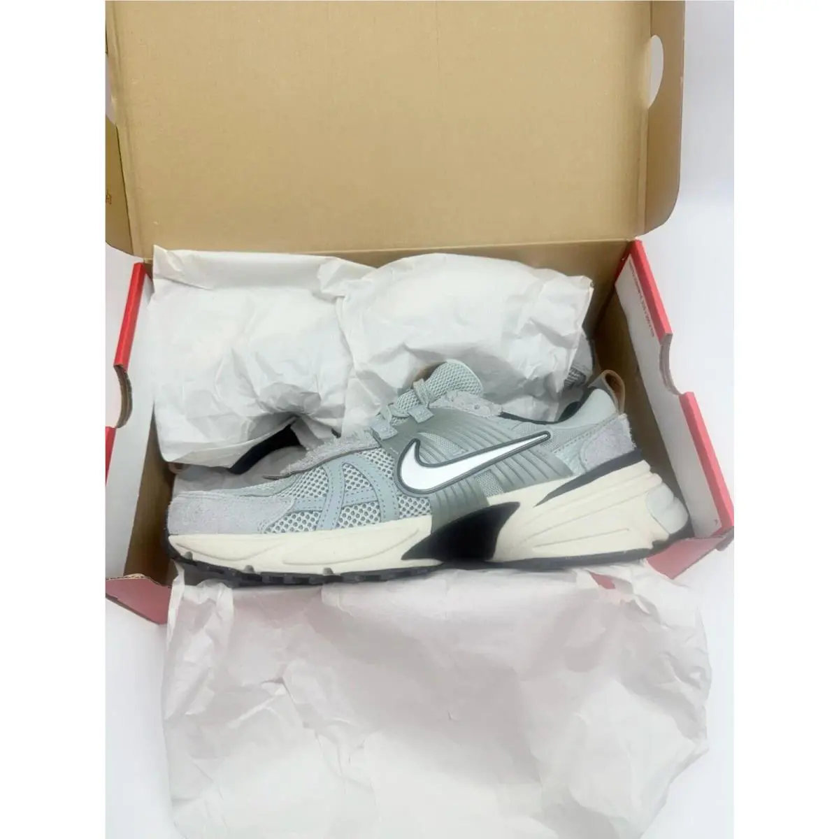 Nike shoes - Nike V2K Run - Run - FN6703 003 - Light Pumice/Chrome (UPC: 197596778205) 1