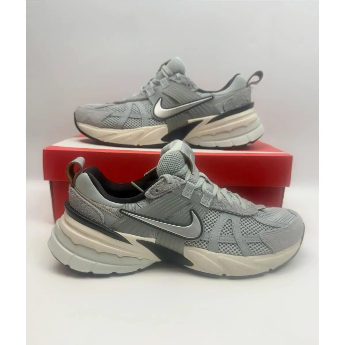 Nike shoes - Nike V2K Run - Run - FN6703 003 - Light Pumice/Chrome (UPC: 197596778205) 2