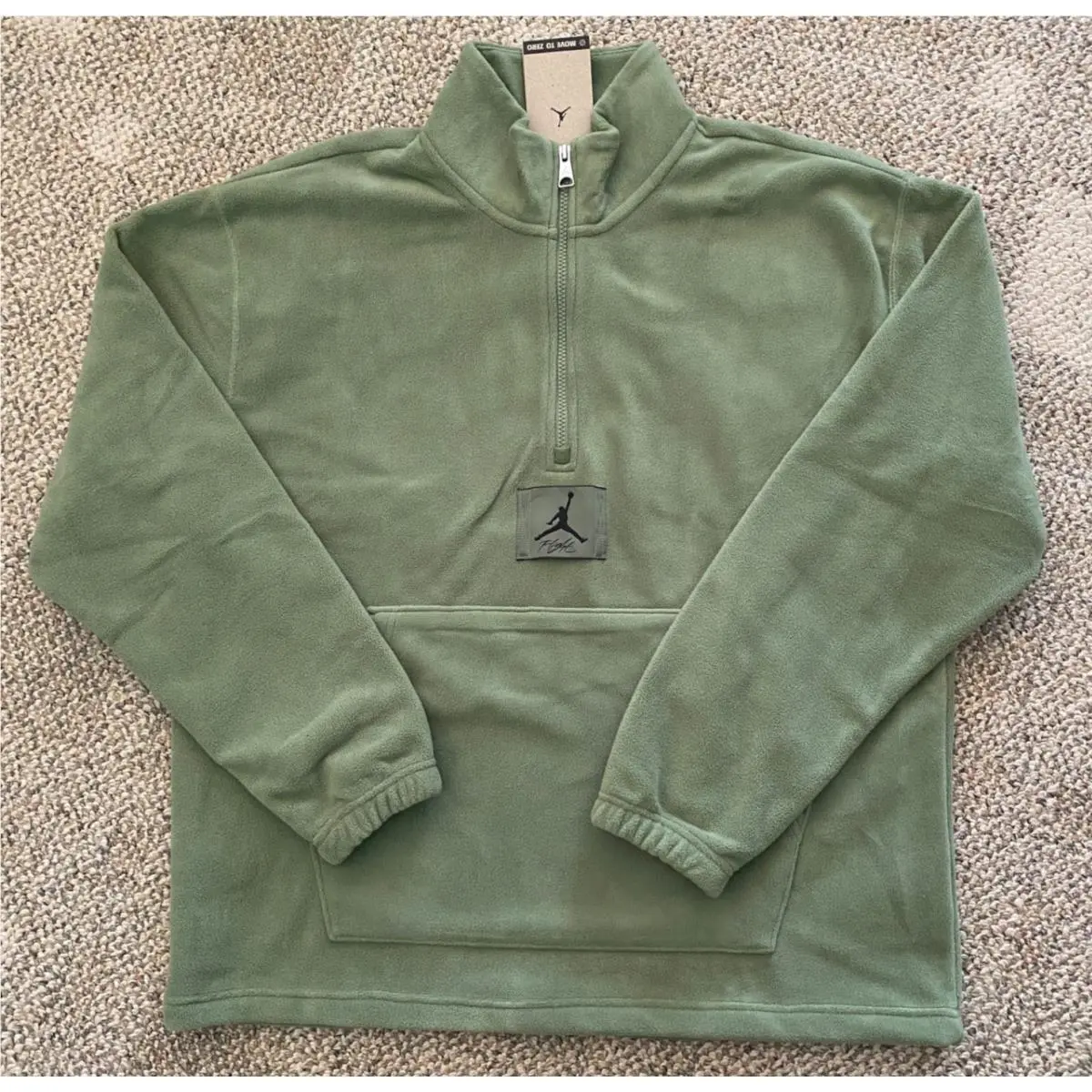 Nike Sweatshirt Fleece Jordan Essentials Half Zip Pullover FD7863 Men`s Lg