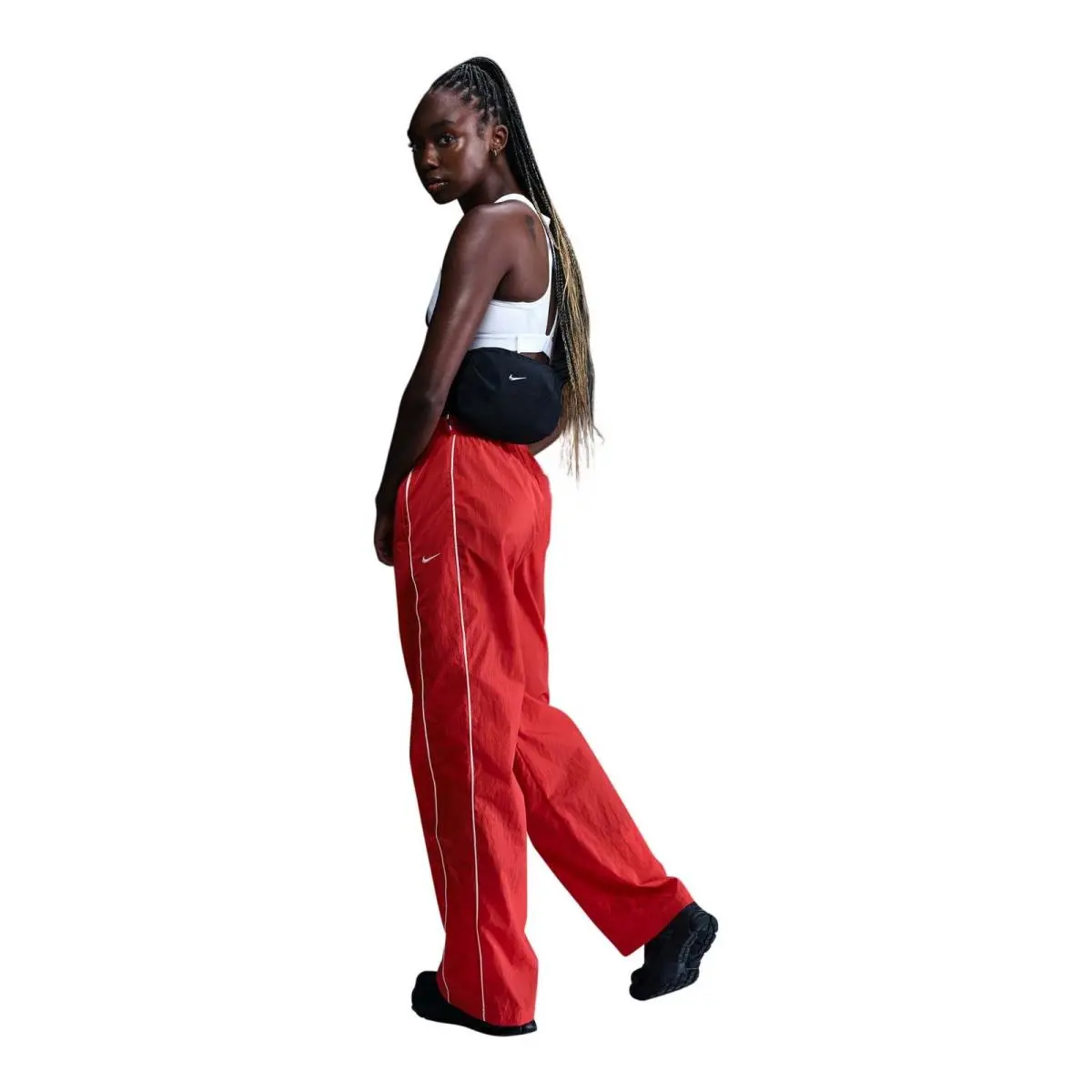 Nike Windrunner Women`s High-waisted Woven Open-hem Pants