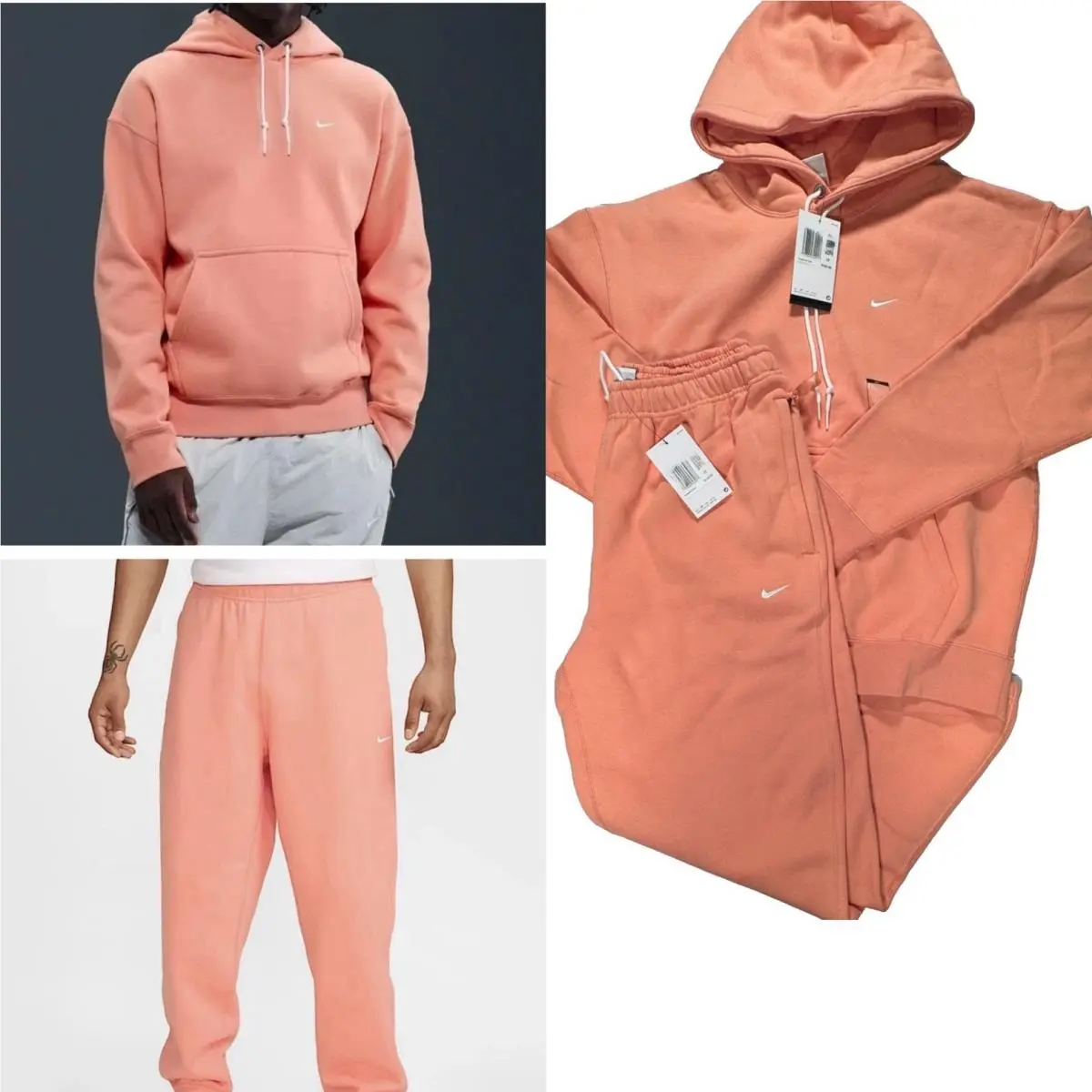 Solo Swoosh Heavyweight Fleece Hoodie and Pants DX1355-844 DX1364-844 Men S by Nike