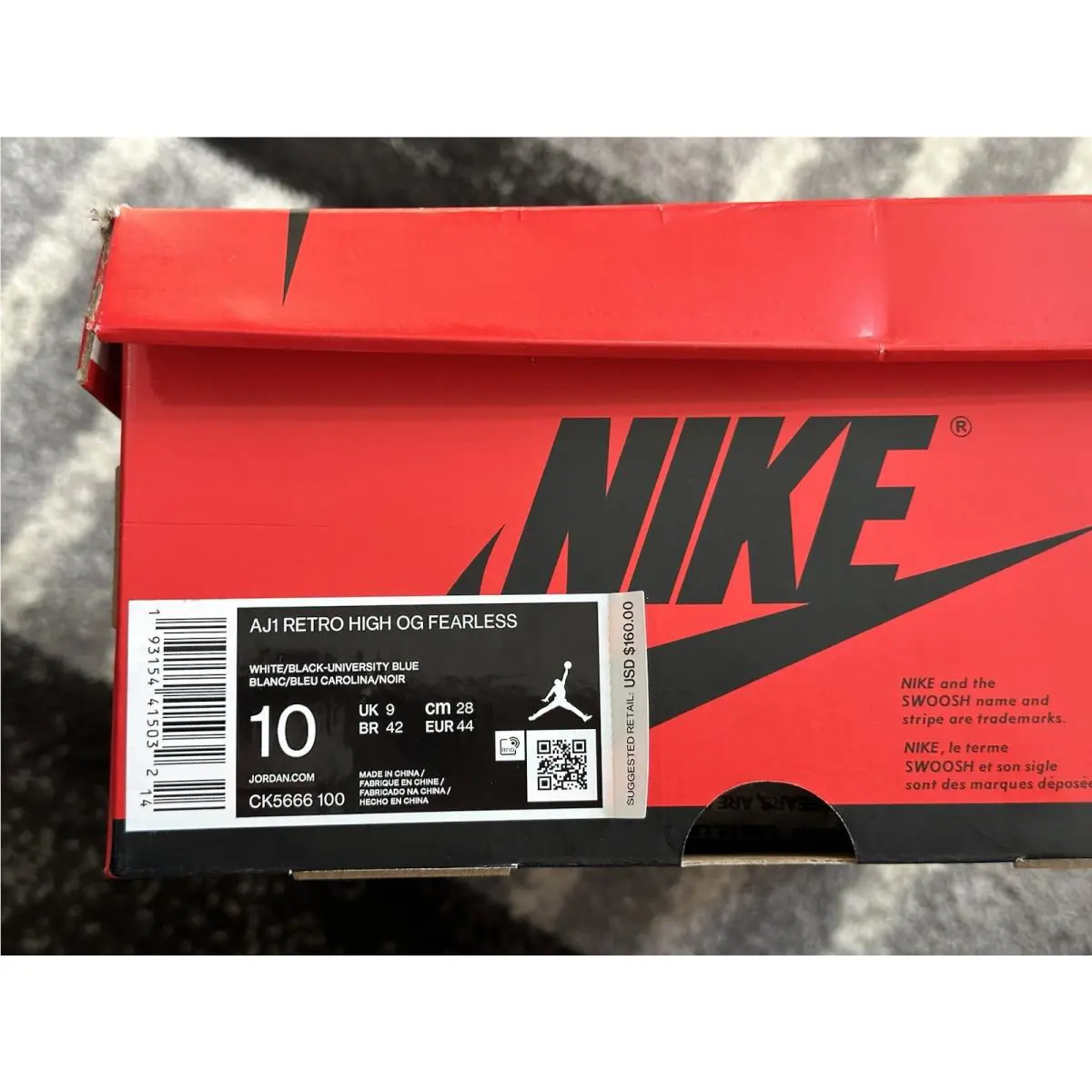Nike shoes - Jordan 1 Retro High - Retro High - CK5666-100 - Fearless UNC Chicago 9