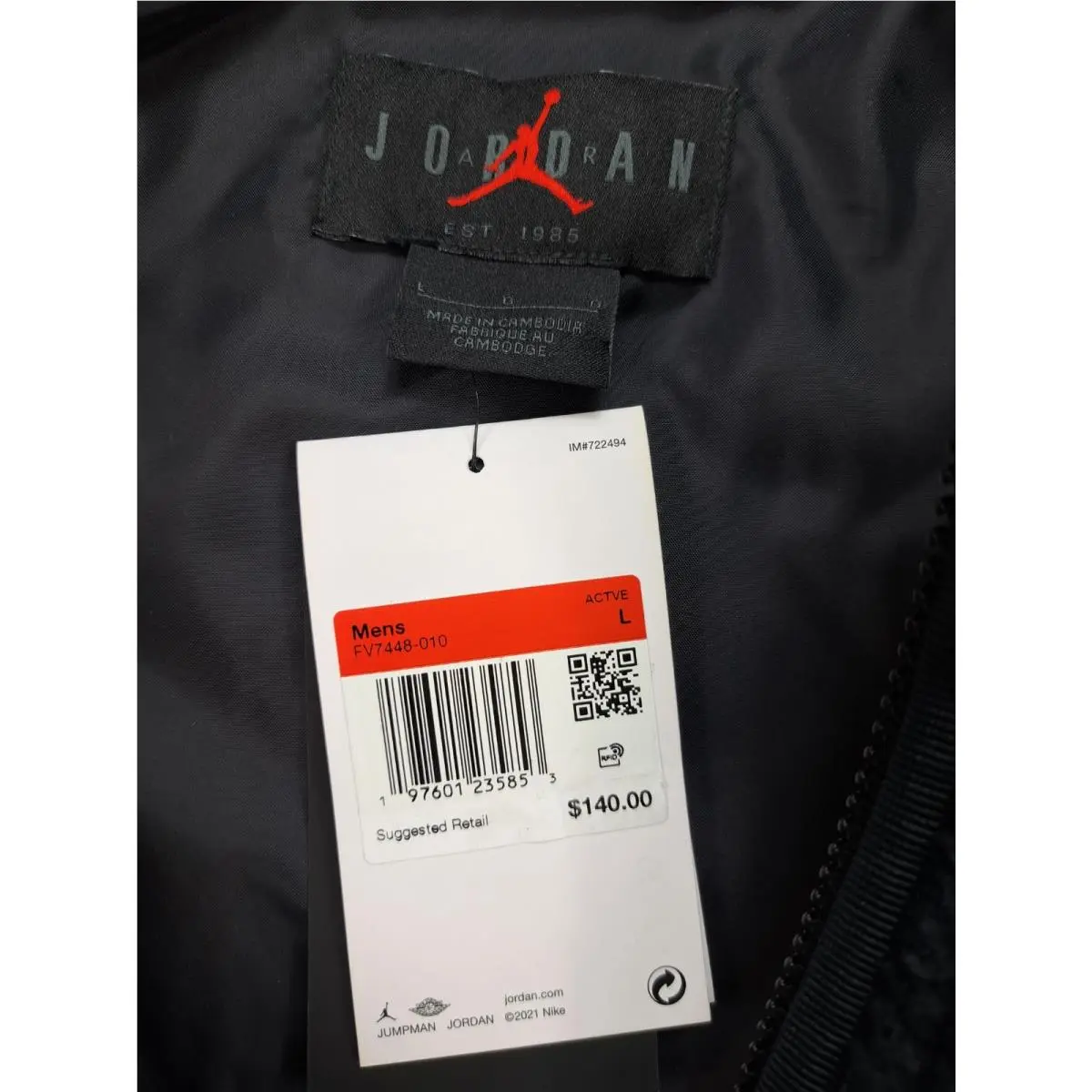 Nike clothing - Air Jordan Flight - Air Flight - FV7448010 - Black 10