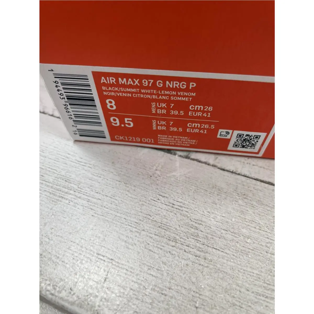 Nike shoes - NIKE AIR MAX `97 G NRG P - Ck1219-001 - Multicolor (UPC: 0194493966162) 10
