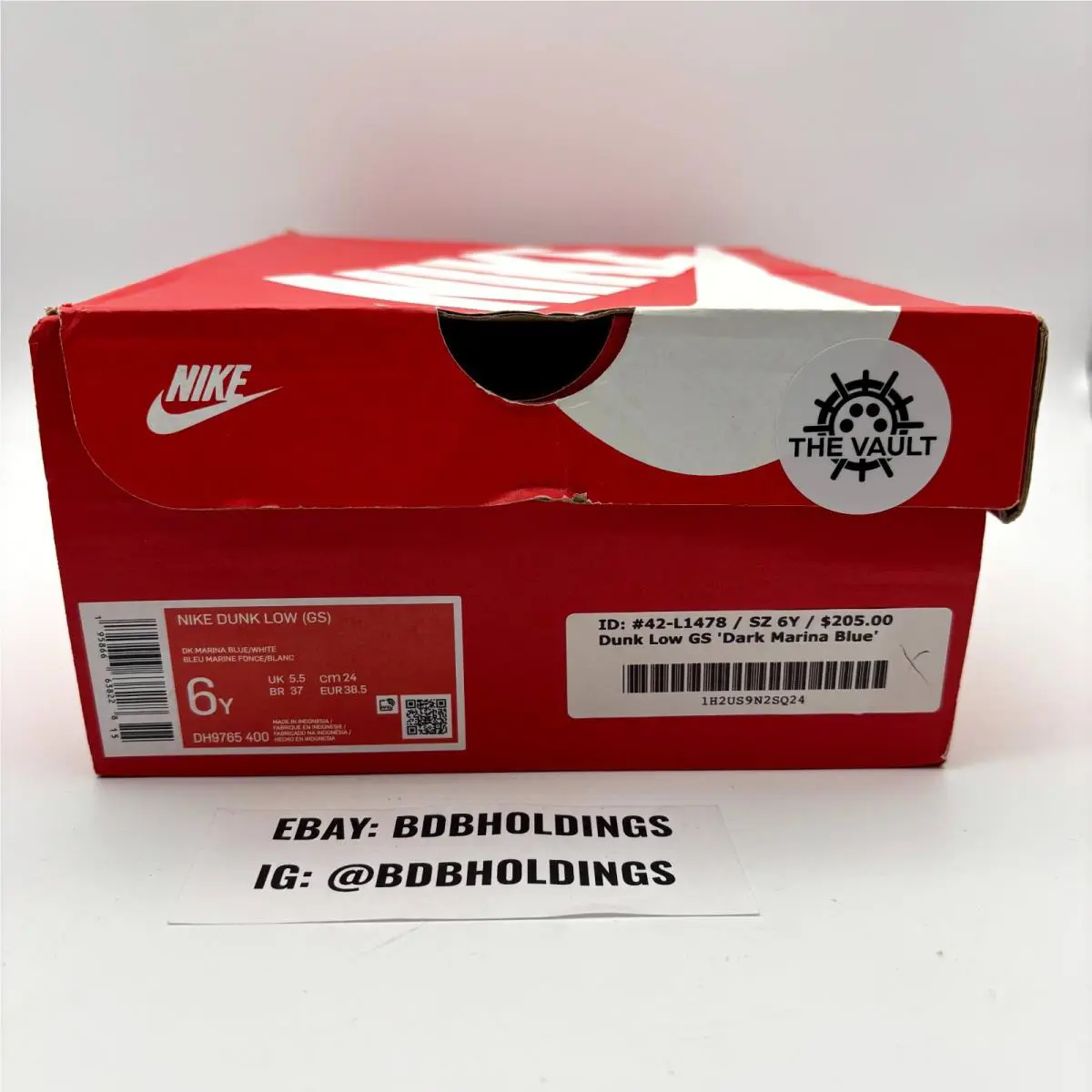 Nike shoes - Nike Dunk Low GS - Dunk Low - DH9765-400 - Marina Blue White (UPC: 195866638228) 8
