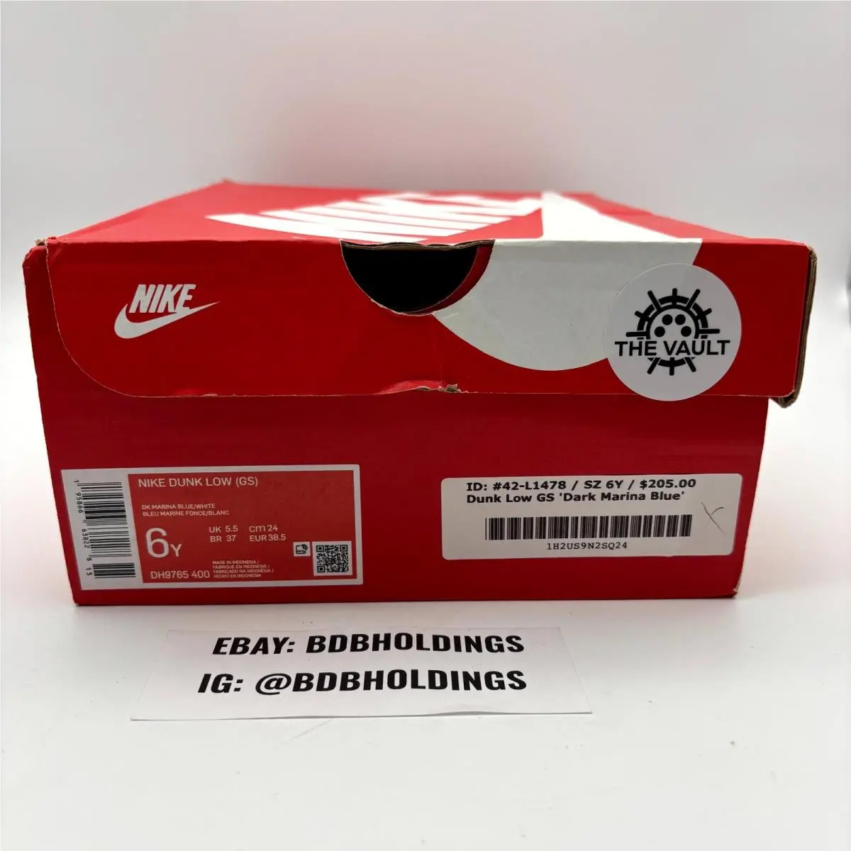 Nike shoes - Nike Dunk Low GS - Dunk Low - DH9765-400 - Marina Blue White (UPC: 195866638228) 8