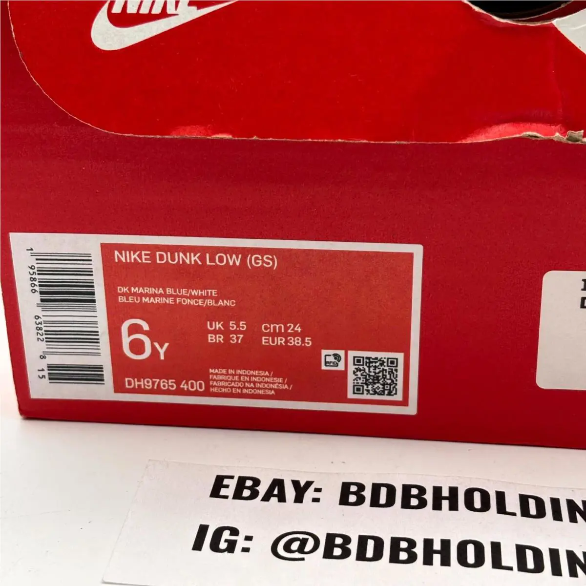 Nike shoes - Nike Dunk Low GS - Dunk Low - DH9765-400 - Marina Blue White (UPC: 195866638228) 9