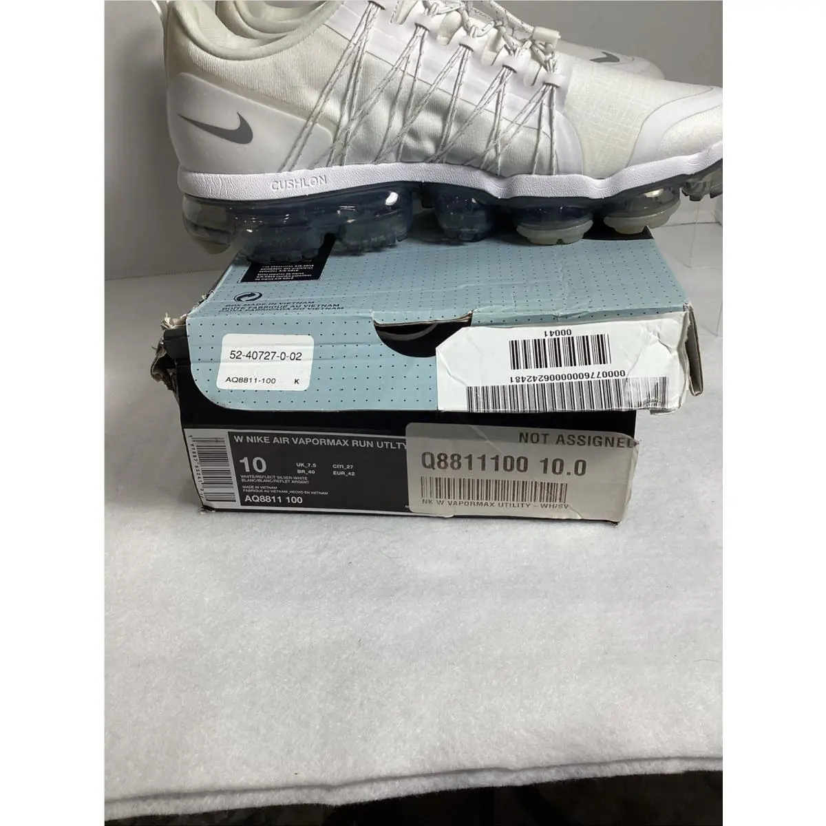 Nike shoes - Nike Air Vapormax Run Utility - AQ8811-100 - White (UPC: 0191887652410) 11