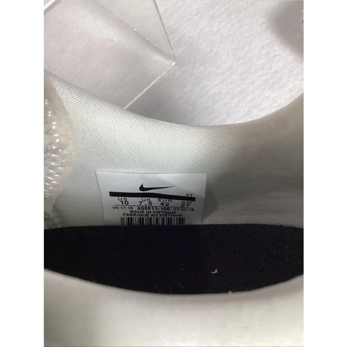 Nike shoes - Nike Air Vapormax Run Utility - AQ8811-100 - White (UPC: 0191887652410) 6