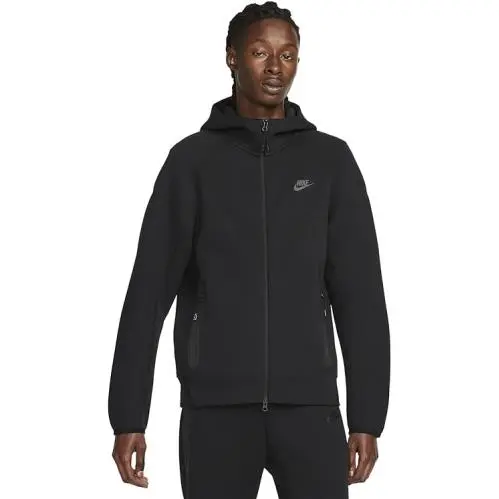 Nike Tech Fleece Full Zip Windrunner Hooded Sweatshirt Hoodie Black Size 2XL