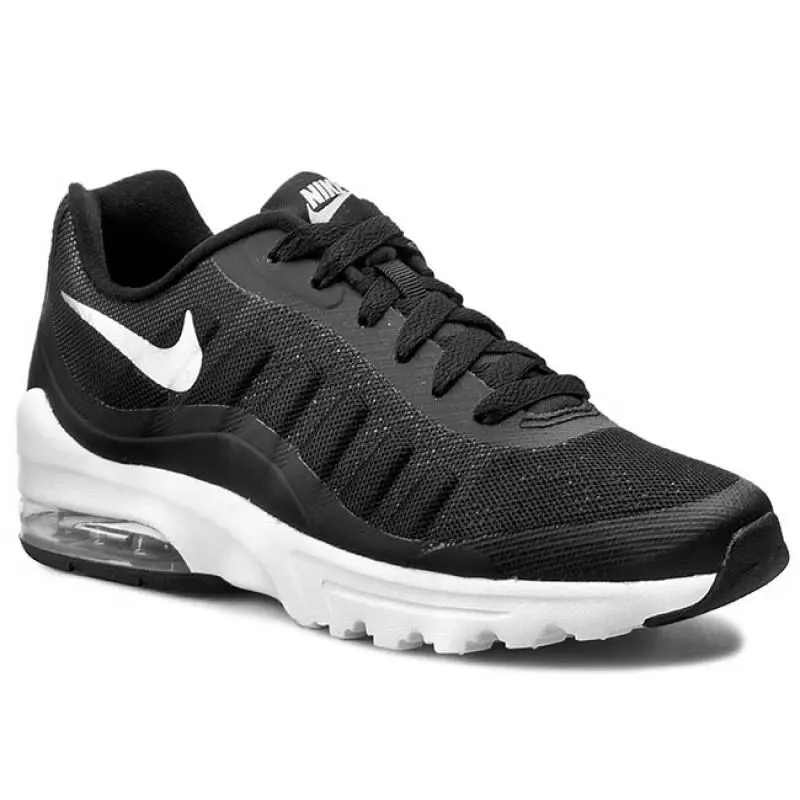 Nike Womens Air Max Invigor Running Shoes Size 10 749866 001 - BLACK/METALLIC SILVER WHITE