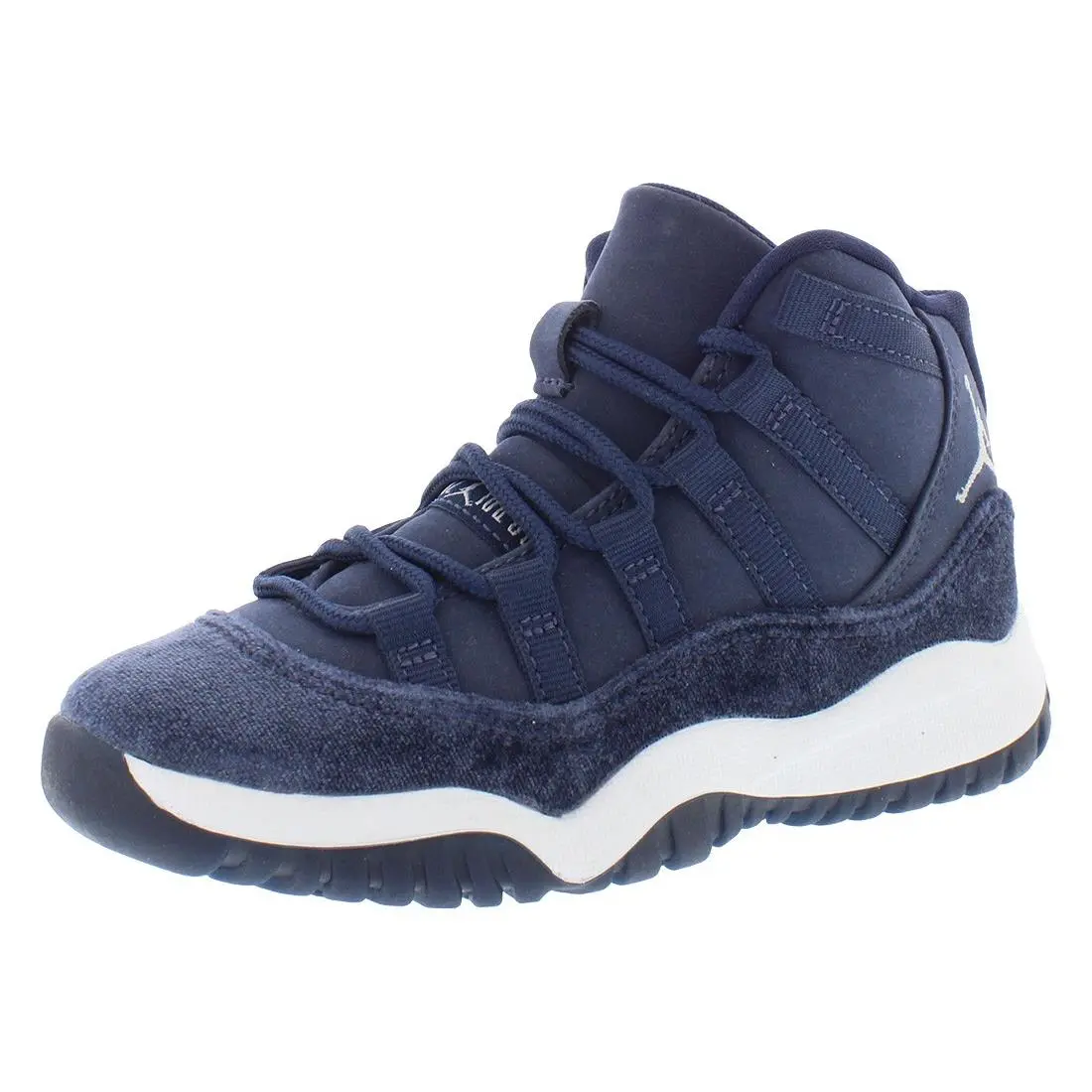 Nike Jordan 11 Retro PS Boys Shoes Size 11 Color: Midnight Navy/metallic Silver
