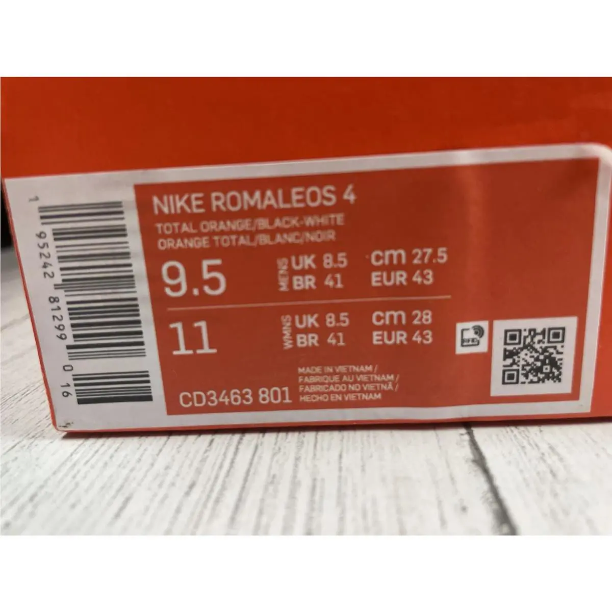 Nike shoes - Romaleos 4 - Romaleos - Cd3463801 - Orange (UPC: 0195242812990) 10