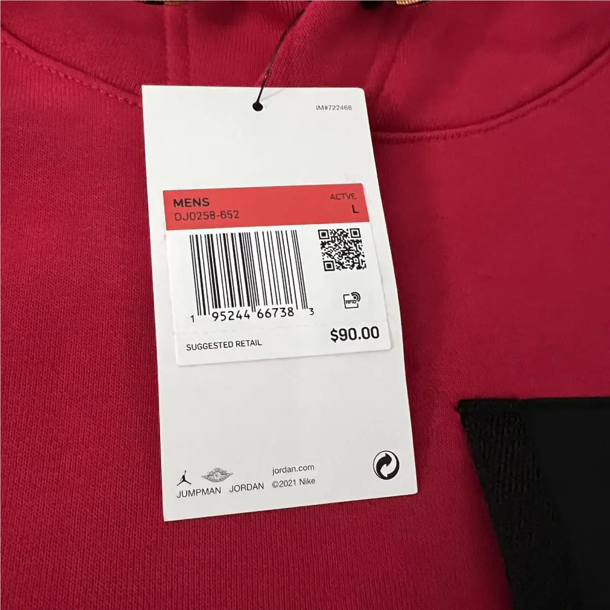 Nike clothing - Hibiscus Red, Manufacturer: Black 2