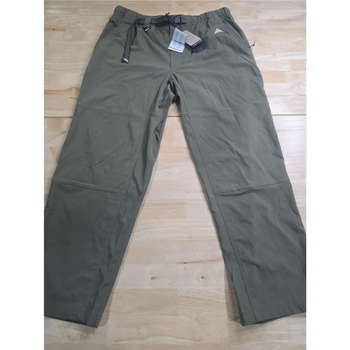 Nike Acg Repel UV Hiking Pants Green Upf FN2450-222 Olive Sequoia Men Sz S