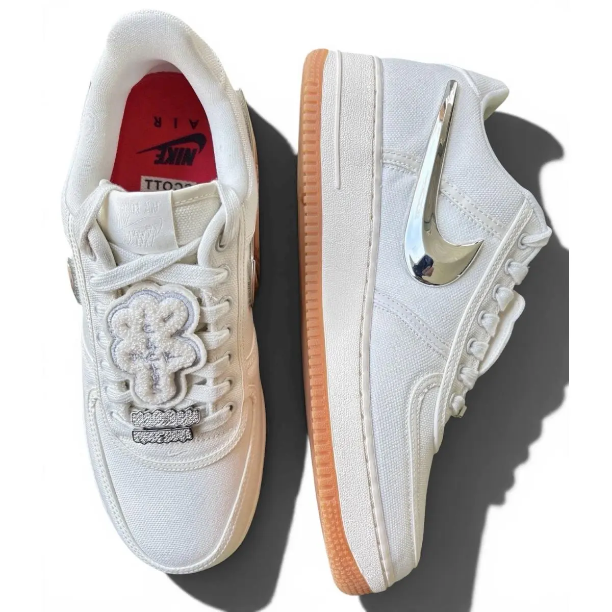 Travis Scott Nike Air Force 1 Low Sail Sz 10.5M Cactus Jack DS W/box