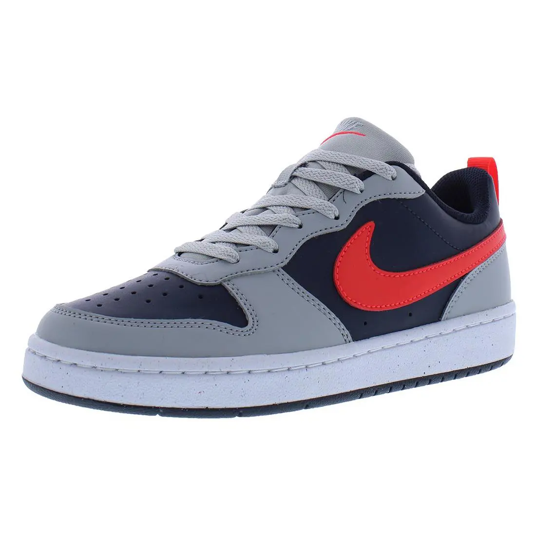 Nike Court Borough Low Recraft GS Boys Shoes Size 5 Color: Light Smoke - Gray, Main: Grey