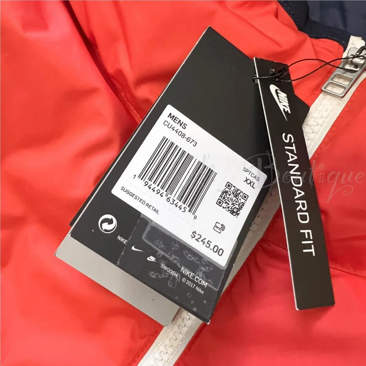 Nike clothing - Orange Red / Navy (UPC: 194494634459) 7