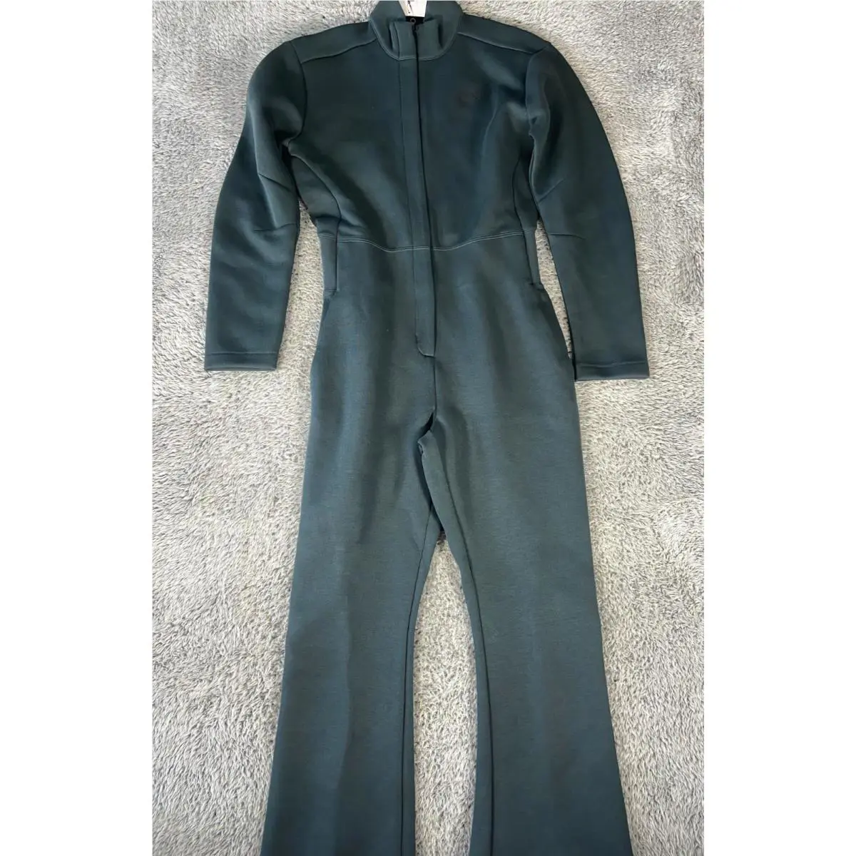 Nike Sportswear Tech Fleece Jumpsuit Size Large Women Seaweed Black HV4095-390