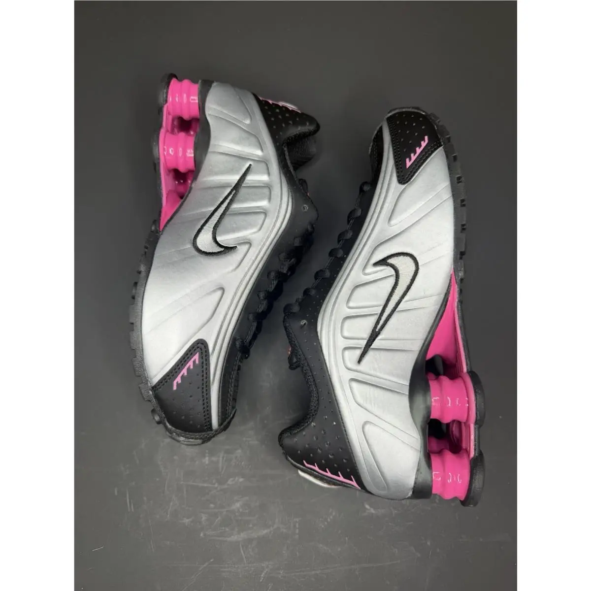 Nike shoes - Nike Shox R4 Black Metallic Silver Pinksicle (Women`s) - AR3565-012 - Black, Pink, Silver 0