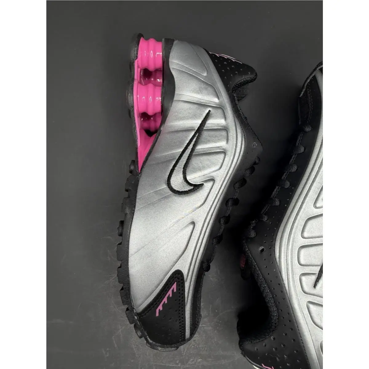 Nike shoes - Nike Shox R4 Black Metallic Silver Pinksicle (Women`s) - AR3565-012 - Black, Pink, Silver 2