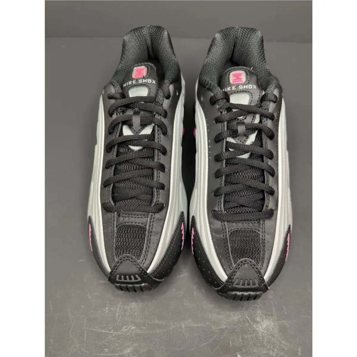 Nike shoes - Nike Shox R4 Black Metallic Silver Pinksicle (Women`s) - AR3565-012 - Black, Pink, Silver 3