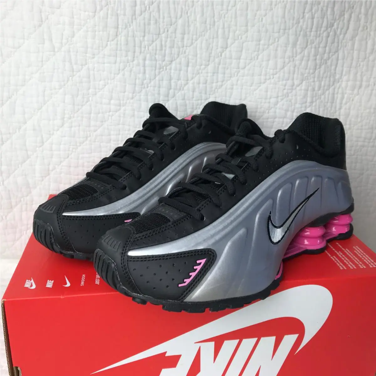 Nike shoes - Nike Shox - Shox - AR3565 012 - Black/Metallic Silver (UPC: 198486804776) 6