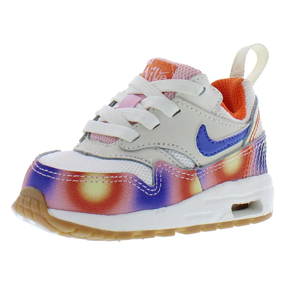 Nike Air Max 1 SE EZ Infant/toddler Shoes Size 4 Color: Sail/football - Sail/Football Grey/Blue Joy, Main: Multi-Colored