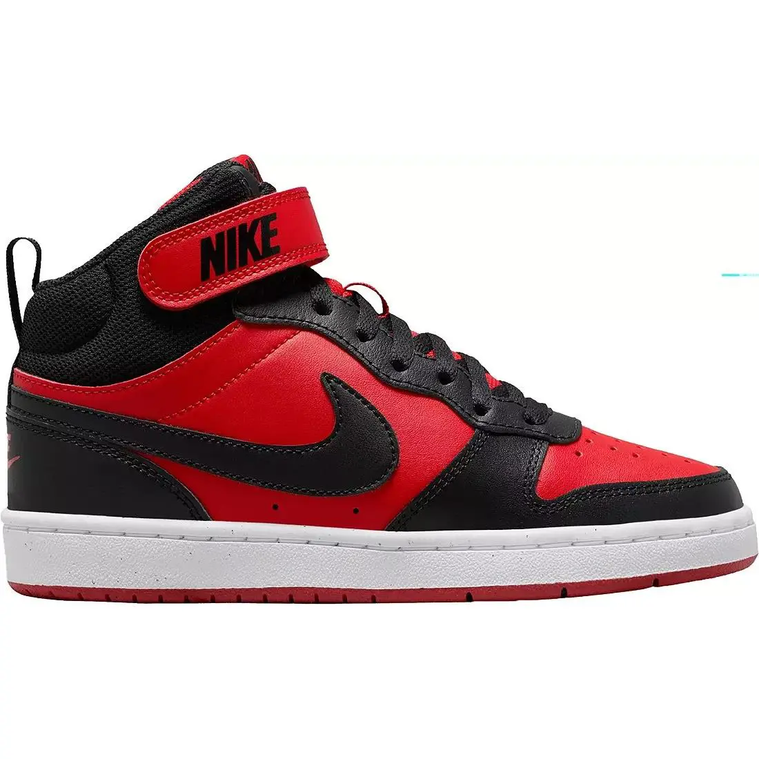 Nike Basketball Sneakers University Red/black/white Court Borough Youth Size 4 - Red/Black/White
