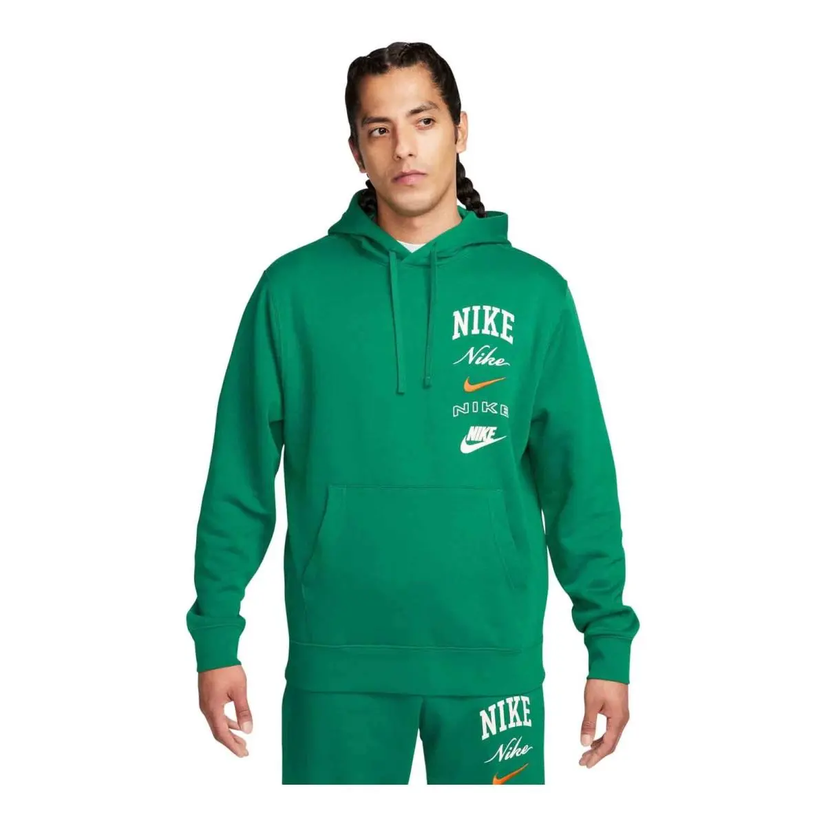Nike clothing - FN2634-365 - FN2634-365 - MALACHITE/SAFETY ORANGE 1
