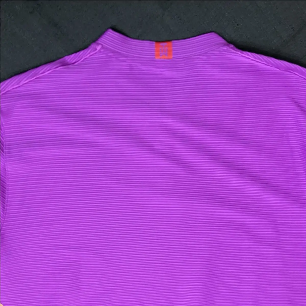 Nike clothing - Nike TW Tiger Woods Textured Mock Blade Polo - Court Purple Sunday Red 8