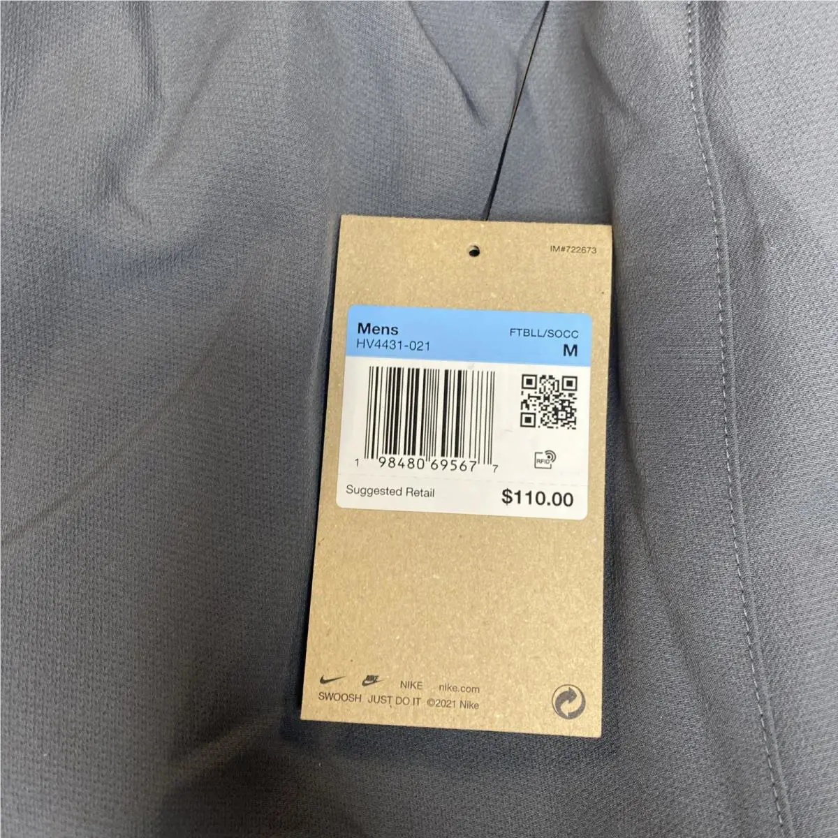 Nike clothing - Nike Brazil 2004 - Brazil - HV4431-021 - Gray (UPC: 0198480695677) 2