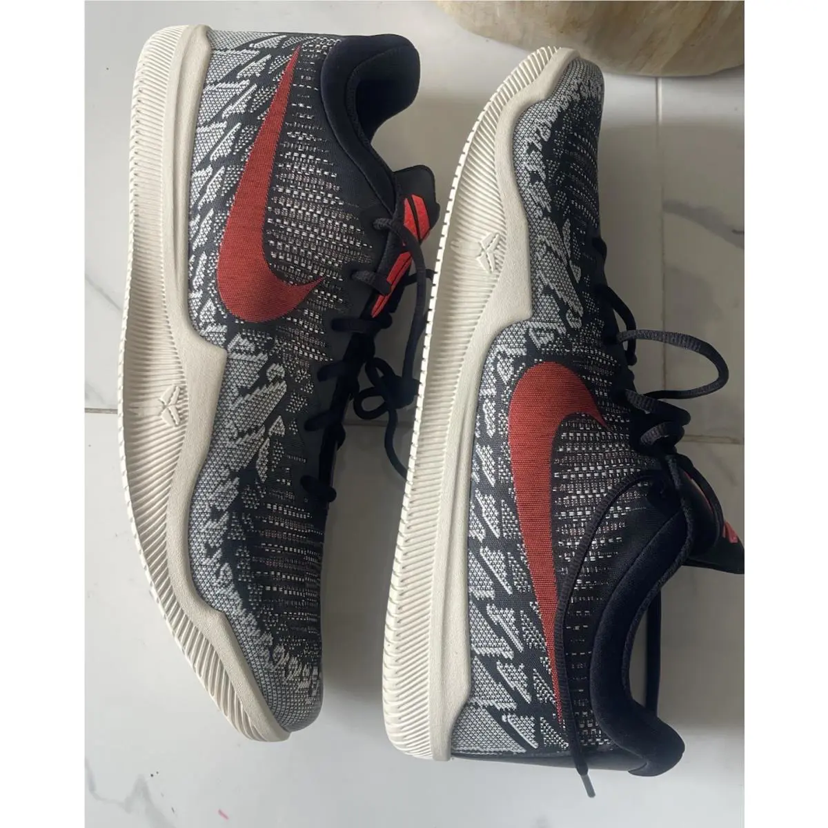 Nike shoes - Nike Mamba Rage - Mamba Rage - 908972-060 - Black, Manufacturer: Black/Sail-Bright Crimson 4