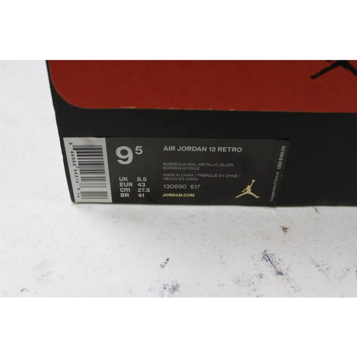 Nike shoes - Air Jordan 12 - Air - 130690-617 - Red 1
