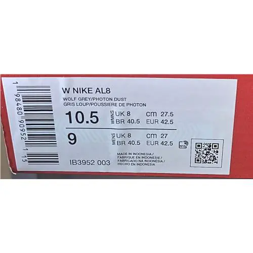 Nike shoes - Nike AL8 - IB3952-003 - Wolf Grey/Photon Dust/Picante Red 1