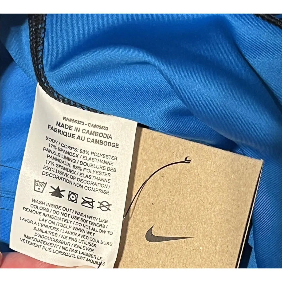 Nike clothing - Nike Sport & Sanctuary Club - FB9034 - Blue, Black 5