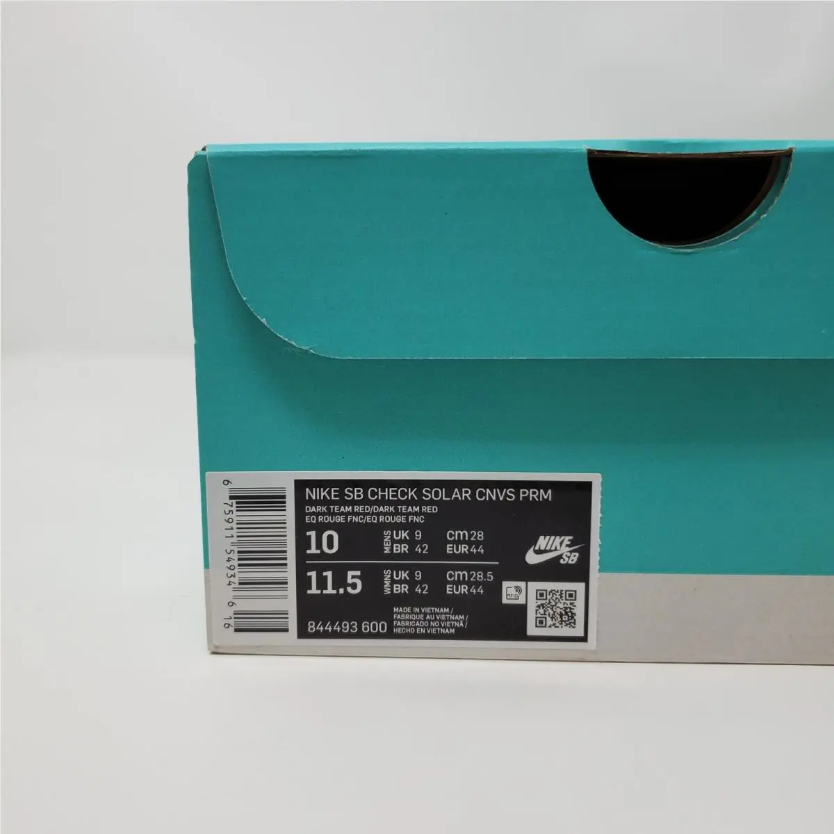 Nike shoes - Nike SB CHECK SOLAR CANVAS PRM - 844493-600 - Red 8